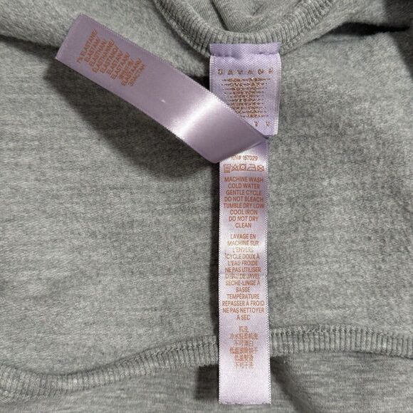 Savage X Fenty Women Wide Leg Knit Jumpsuit Sleeveless 8/10 Gray Lounge Relaxed - Picture 12 of 16